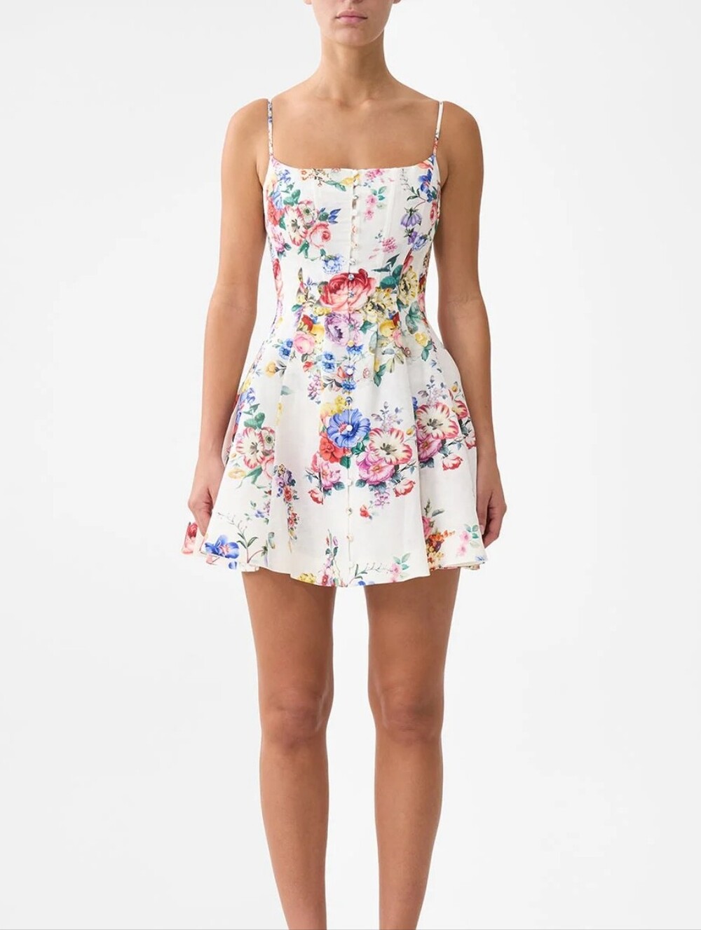 Camilla corset dress with short flared skirt In I left my heart in granada